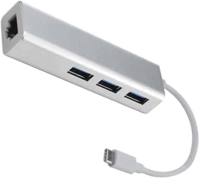 Alt view image 7 of 7 - Gadpiparty 2pcs Type-c to Ethernet Adapter USB Ports High-Speed Data Transmission for Computer and Laptop No