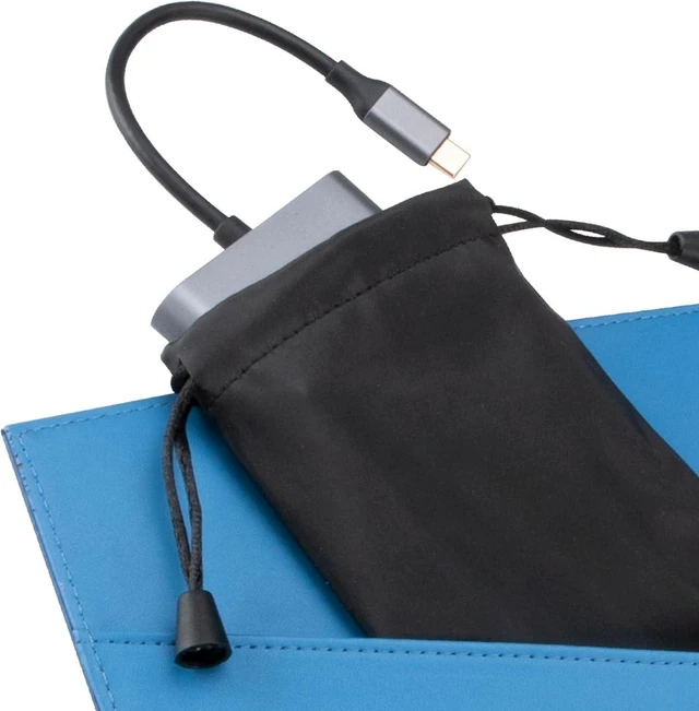 Alt view image 6 of 6 - Akasa USB C Hub Typ C, Aluminium 4 in 1 USB C 100 W PD mit 10 Gbps High Speed Transfer, 2 x USB-A Data Ports, 1 x USB 3.0 PD und 1 x USB Ports, unterstützt Macbook, iPad, PC and More, AK-CBCA31-18BK