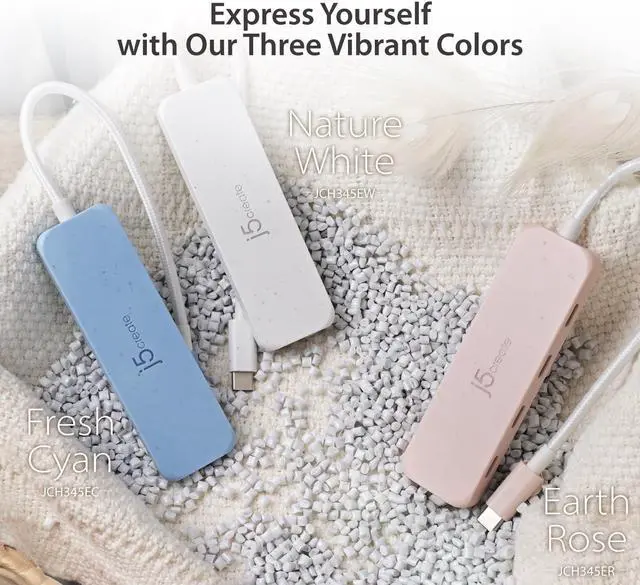 Alt view image 7 of 7 - j5create 4-Port USB-C Hub (10 Gbps, Eco-Friendly, Compatible with MacBook, iPad, More)