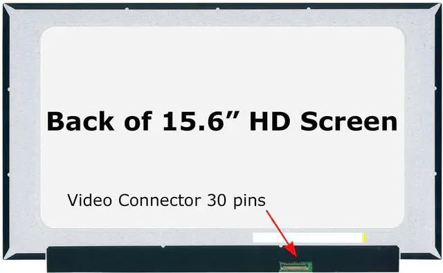 Alt view image 2 of 6 - SCREENARAMA New LCD Screen N156BGA-EB3 REV.C1, Glossy, 30pin, HD 1366x768 LCD LED Display Replacement with Tools