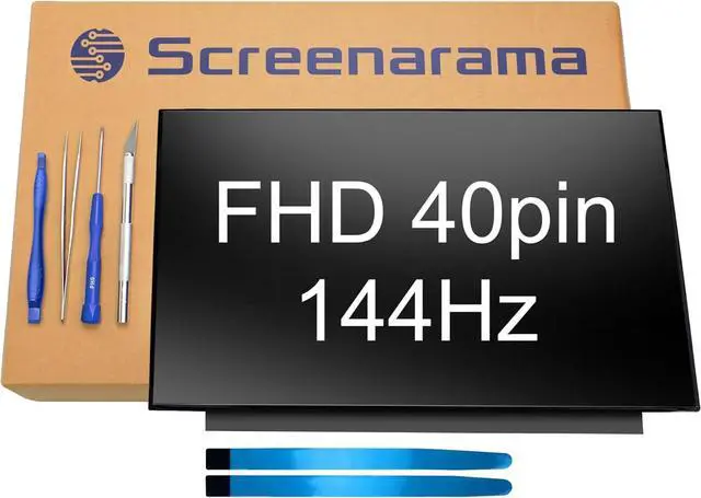 Main image of SCREENARAMA New Screen Replacement for ASUS TUF FX506L FX506LH FX506LI (40pin 144Hz) FHD 1920x1080 IPS LCD LED Display with Tools and Tape