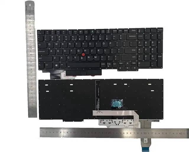 Alt view image 2 of 7 - LXDDP Laptop Replacement US Layout Keyboard with Backlit with Pointer for Lenovo Thinkpad E15 Gen 1 E15 Gen 2 2020 (20T8 20T9 20TD 20TE)