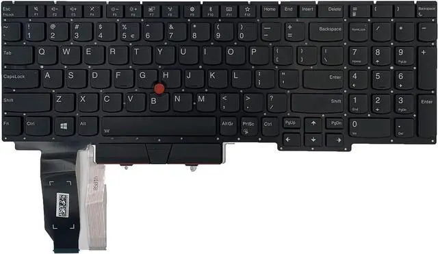 Alt view image 3 of 7 - LXDDP Laptop Replacement US Layout Keyboard with Backlit with Pointer for Lenovo Thinkpad E15 Gen 1 E15 Gen 2 2020 (20T8 20T9 20TD 20TE)