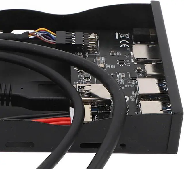 Alt view image 7 of 7 - ciciglow 3.5inch Front Panel Hub, USB3.2 GEN1 5Gbps Floppy Drive Panel 19PIN USB Front Panel with 1 Type C, 2 USB3.0, for XP/7/8/10/11/2003, for OS X, for Linux, ciciglowvrug49705c