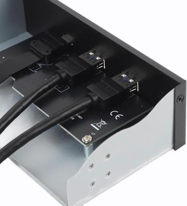 Alt view image 7 of 7 - Bewinner 5.25 Inch USB 3.2 Front Panel Hub - 10Gbps/20Gbps Transfer Rates, 2 USB A & 1 Type C Ports, Easy Installation for PC Computer with OS X Linux Compatibility