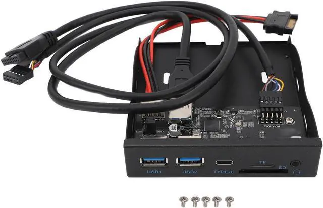 Main image of ciciglow 3.5inch Front Panel Hub, USB3.2 GEN1 5Gbps Floppy Drive Panel 19PIN USB Front Panel with 1 Type C, 2 USB3.0, for XP/7/8/10/11/2003, for OS X, for Linux, ciciglowvrug49705c