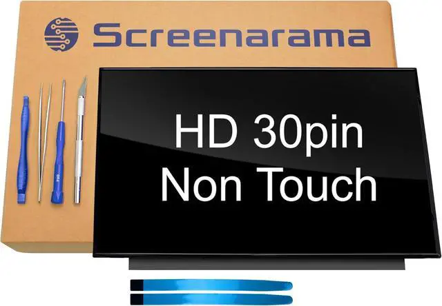 Main image of SCREENARAMA New LCD Screen N156BGA-EB3 REV.C1, Glossy, 30pin, HD 1366x768 LCD LED Display Replacement with Tools