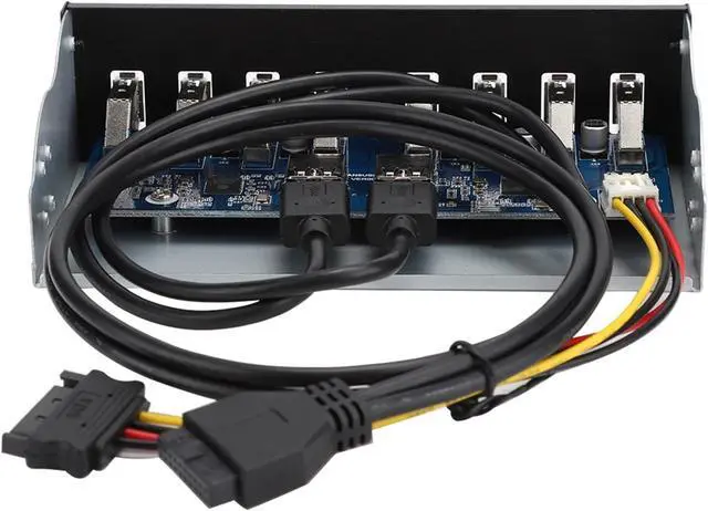 Main image of Yctze USB 3.0 Front Panel with 8 Ports Hub and 19PIN Optical Drive Extension Adapter for PC Computer, 5.25 Internal Front USB 3.2 Hub