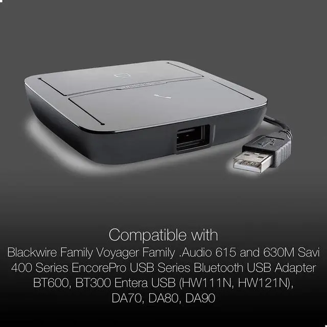 Alt view image 4 of 7 - GTW Poly MDA 220 USB Hub for Deskphone, PC, Mac USB-A, Built for Communications Applications Compatible with Zoom, Teams, Avaya Cloud, Cisco Webex, RingCentral and More GTW Microfiber Included