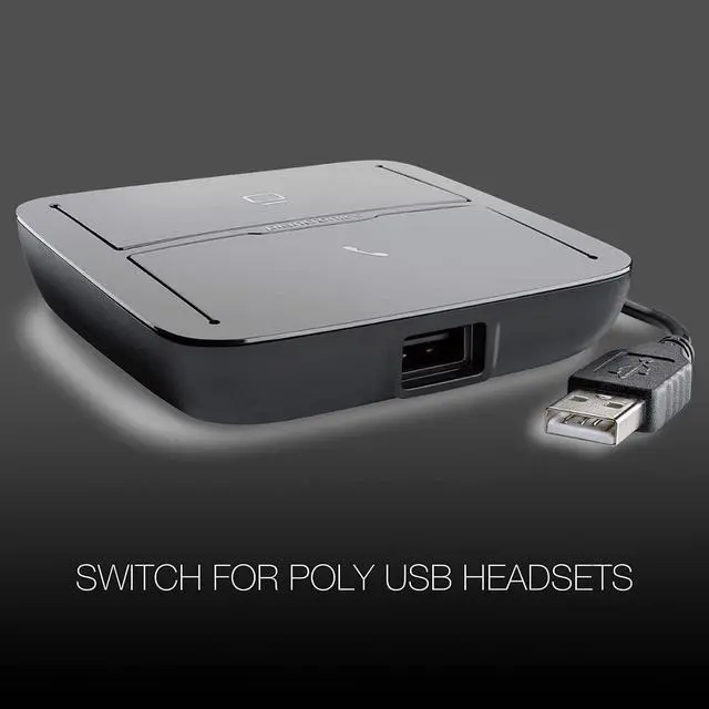Alt view image 6 of 7 - GTW Poly MDA 220 USB Hub for Deskphone, PC, Mac USB-A, Built for Communications Applications Compatible with Zoom, Teams, Avaya Cloud, Cisco Webex, RingCentral and More GTW Microfiber Included