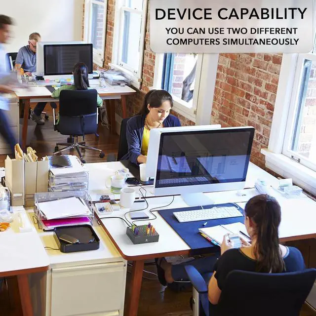 Alt view image 7 of 7 - 20 - Port USB 3.0 Splitter Hub with Power Supply - High Speed Data Transfer for Desktop, Laptop, HDD, PC - Expand and Speed Up to 5 Gbps 110W - Industrial Grade Hub Compatible with External Drives