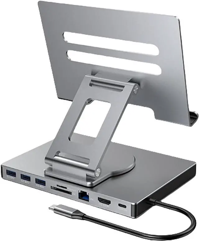 Alt view image 4 of 7 - 8/9 in 1 USB C Docking Station for Tablets USB C Hubs Type C to 4K 60Hz 5Gbps USB3.0 1000Mbps Adapter for PC Laptop