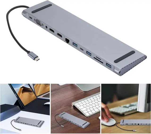 Alt view image 2 of 7 - Advanced USB C Multiports Adapter with 4K Fast Charging Data Transfer for Travel Office Use Accessory