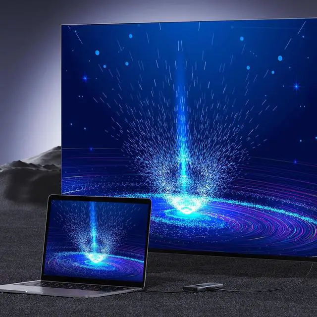 Alt view image 4 of 7 - Intelligent Type C Docking Station Hubs 10 in 1 USB Aluminum USB C Adapter 10 Port Use Simultaneously for Computer