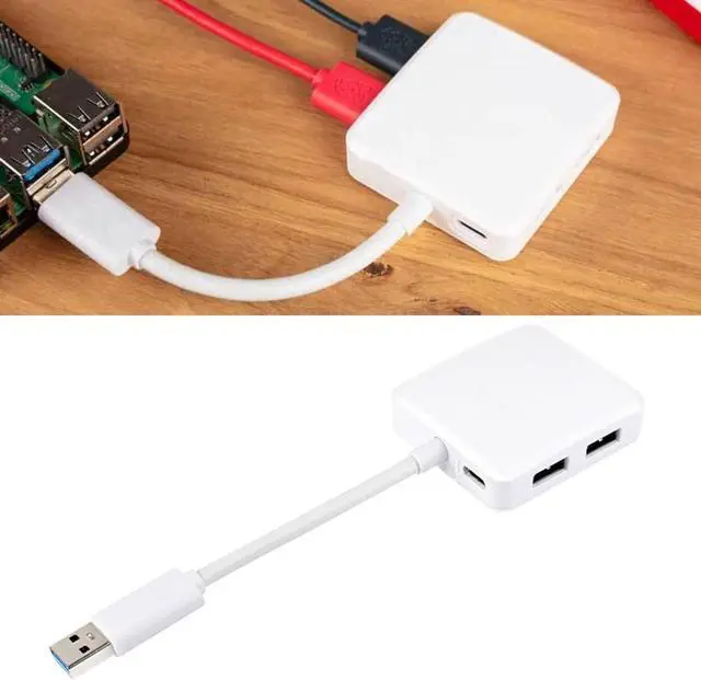 Alt view image 2 of 7 - Four Port USB3.0 Adapter Type C Charging Port for Development Board Devices Supports Powerful External Equipment