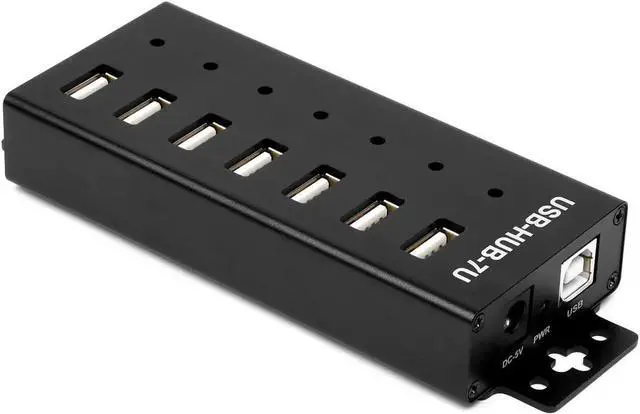 Alt view image 2 of 6 - Industrial Grade USB HUB Extending 7X USB 2.0 Ports 7X Concurrent USB Connections MTT Technology(Without Power Supply)