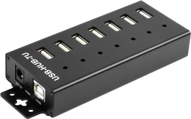 Alt view image 3 of 6 - Industrial Grade USB HUB Extending 7X USB 2.0 Ports 7X Concurrent USB Connections MTT Technology(Without Power Supply)