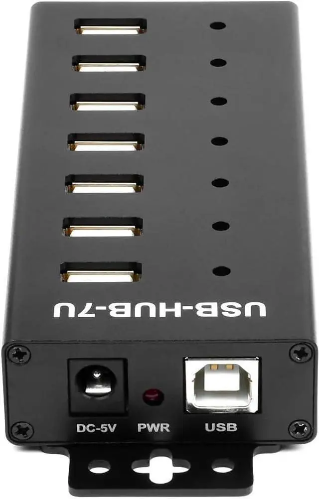 Alt view image 5 of 6 - Industrial Grade USB HUB Extending 7X USB 2.0 Ports 7X Concurrent USB Connections MTT Technology(Without Power Supply)