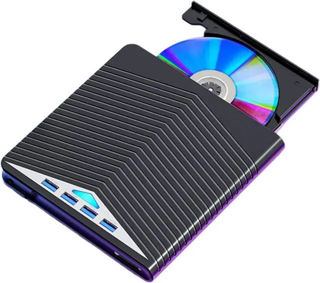 Main image of 7 Port External Disc Drive Reader USB3.0 Type C HUB Stable Performances for Desktop Laptop PC USB C Card Reader