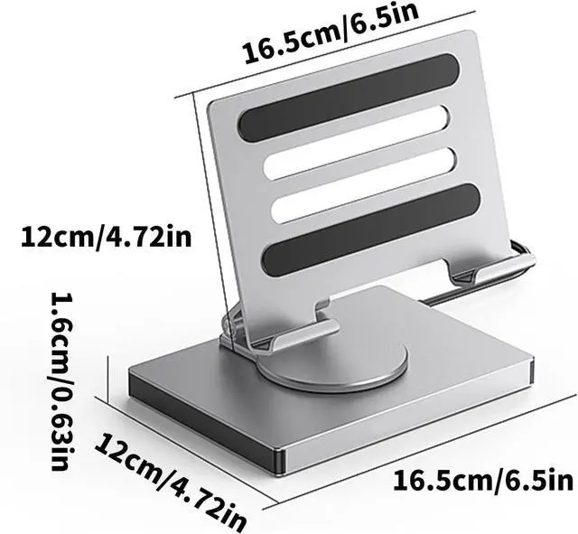 Alt view image 5 of 7 - Adjustment USB C Docking Station Stand 100W Power Delivery Aluminum Bracket Ethernet 3.5mm Output Foldable Base Laptop Cooling Docking Station