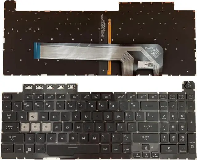 Main image of Tiugochr Laptop Replacement US Layout Colorful Backlight Keyboard for ASUS TUF Gaming F15 FA506 FX506 FX506U FX506II FX506IH FX506LI FA506Q FX506L FA506U F17 FX706 FA706 FX706LI AEBKXU00010