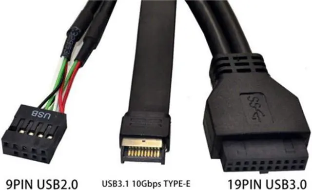 Alt view image 3 of 6 - 5.25 inch Usb3.1 Gen2 Front Panel USB Hub 2 Usb3.0+2 Usb2.0+1 Port Type-C with Type-E Connector Black 513699