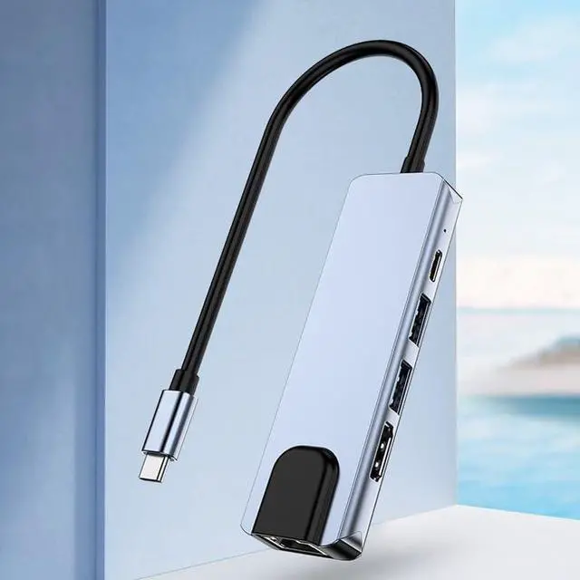 Alt view image 5 of 5 - ERTXGBA 5-in-1 3.0HUB Hub Expansion Dock