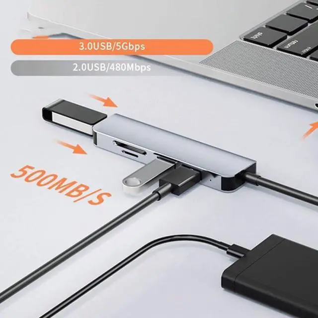 Alt view image 4 of 4 - SIDUFHAOPKLL Expansion Dock Hub
