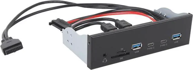 Alt view image 4 of 7 - Xiuganpo USB Front Panel Hub, Optical Drive Front Panel 6 Ports 5Gbps Support USB A Type C for PC Computer