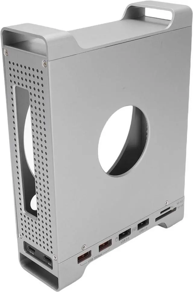 Main image of CCYLEZ Stand Hub Fit for OS X M4 PC, 9 in 1 USB3.2 Gen2 10Gbps Fast Transfer Dock Stand, with 8TB M.2 NVMe SSD Enclosure Memory Card Reader