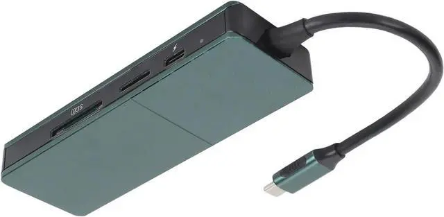 Alt view image 3 of 7 - 7 in 1 Type C Hub with PD Fast Charging, 4K, 3 USB3.0 Ports, Card Reader, Wide Compatibility for, Glass panes, OS X, OS Aluminum Alloy