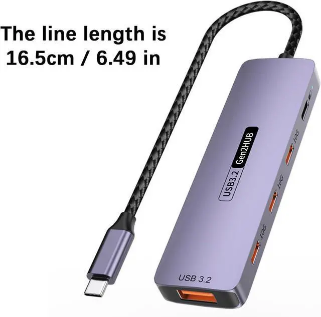 Alt view image 3 of 7 - Obotsnoi USB C Hubs 10Gbps USB 3.2 Expansion Dock PD100W 140W Charging 4K HDTV Output For Laptop Mobile Devices Multiports C Hubs