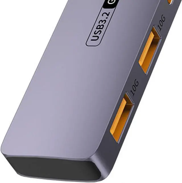 Alt view image 6 of 7 - High Speed USB C Hub 10GBPS PD100W 140W Power Delivery 3.2 Splitter Adapter for Laptop Phone 4K HDTV Connection Portable C Hub