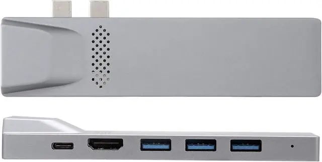Alt view image 4 of 7 - EBTOOLS 8 Port USB 3.0 Hub, Ultra Slim Data USB Hub with 4K Output, 3 .0 Ports, SDMicro SD Card Reader for Computer Office Home
