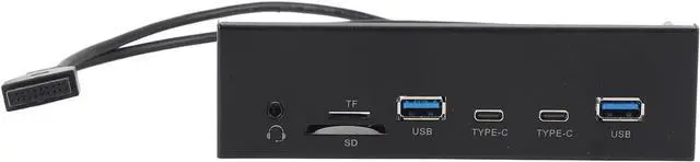 Alt view image 5 of 7 - Xiuganpo USB Front Panel Hub, Optical Drive Front Panel 6 Ports 5Gbps Support USB A Type C for PC Computer