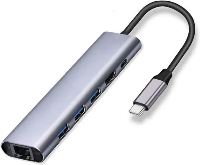 Main image of ERTXGBA C HUB Type C 3.1 to 4k RJ45 LAN Ethernet USB3.0 Adapter Dock for Air Pro PC Accessories(C)