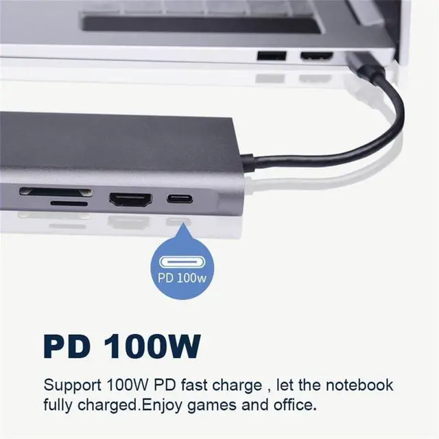 Alt view image 6 of 7 - ERTXGBA C HUB Type C 3.1 to 4k RJ45 LAN Ethernet USB3.0 Adapter Dock for Air Pro PC Accessories(C)