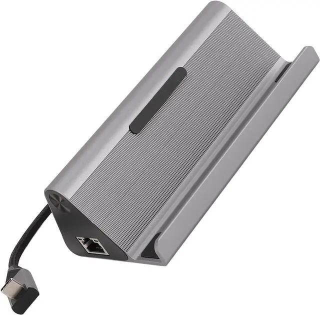 Alt view image 2 of 7 - Laptop Hub, 7-in-1 Docking Station, PD HD Display Interface, USB3.0x2, Storage Card, RJ45 1000Mbps for Laptop