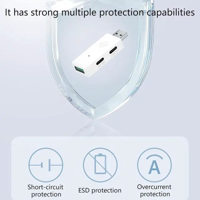 Alt view image 5 of 7 - Industrial USB 2.0 Hub Isolator 3 Port Fast Speed Data Transfer Automatic Detection Protections USB Splitter