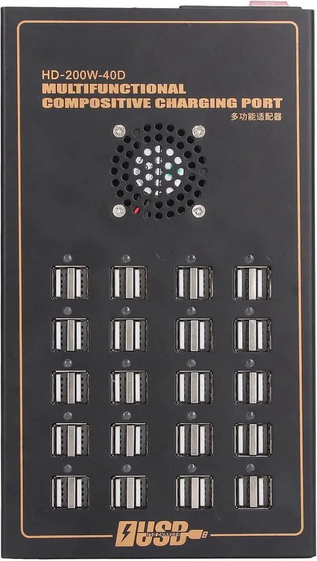 Alt view image 6 of 7 - Powered USB Hub Multifunctional Smart 20 Port USB Data Hub Splitter Charging Port Power 170V240V