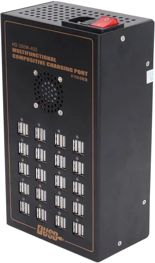 Alt view image 3 of 7 - Powered USB Hub Multifunctional Smart 20 Port USB Data Hub Splitter Charging Port Power 170V240V