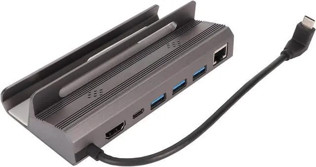 Alt view image 4 of 7 - Mtlavishness for Steam Deck 6 in 1 USB C Docking Station Convert Steam Deck USB C Ports for Connecting Peripherals Streaming to Larger Screen with 4K at 60Hz Gigabit Ethernet 3