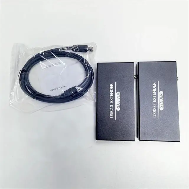 Alt view image 4 of 6 - Video Accessories 4 Port USB HUB Extender USB 2.0 100M Extender Over via CAT6 Single FC Fiber Optical to 20Km Support Webcam Camera Printer Home use