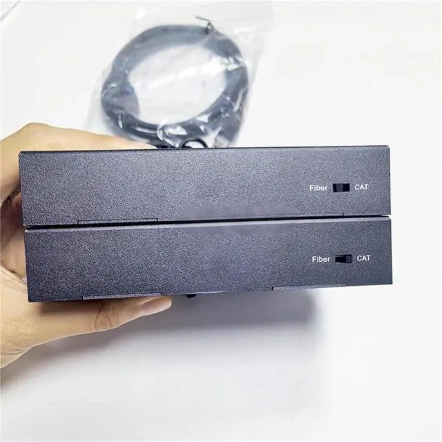 Alt view image 6 of 6 - Video Accessories 4 Port USB HUB Extender USB 2.0 100M Extender Over via CAT6 Single FC Fiber Optical to 20Km Support Webcam Camera Printer Home use