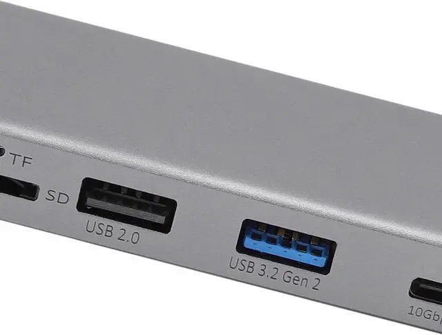 Alt view image 6 of 7 - ZJchao Type C Hub Fit for Studio Display Aluminum Alloy 8 in 1 Laptop USB C Hub 4K Video Output