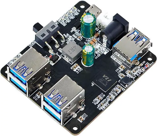Main image of Treedix USB 3.0 HUB Breakout Board USB 3.0 Hub 4-Port Splitter with 5V/24V Dual Power - Compatible with Raspberry Pi/Jetson/Robot, Plug & Play for Camera, Keyboard