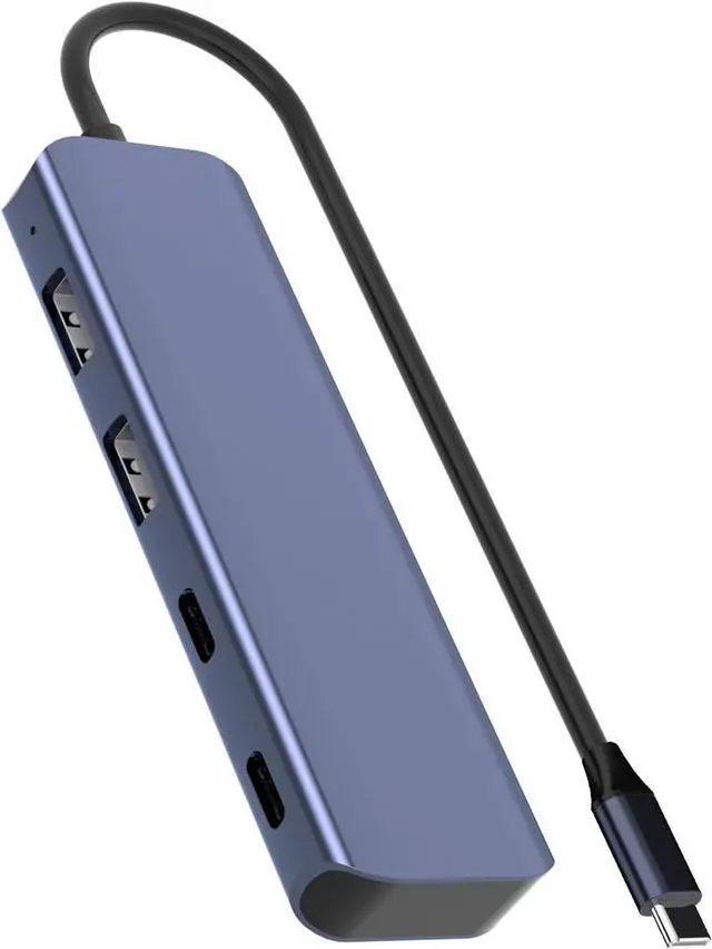 Alt view image 3 of 7 - 4 USB A and 2 Type C Connectors Aluminum High Speed 10Gbps Data Hub for All Users