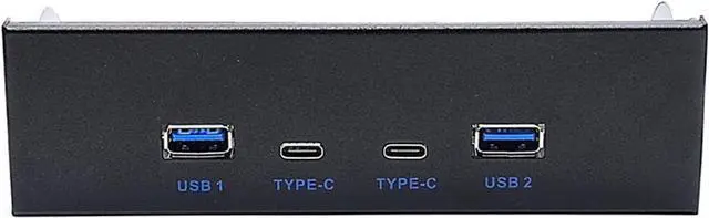 Alt view image 6 of 7 - Aurgiarme USB 3.2 Front Panel Hub Multi USB Slot USB3.2 Type-c Super Speed Port Fits 3.5" Open Bay Space Optical Drive Panel Expansion Board