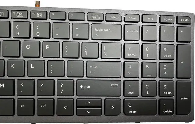 Alt view image 4 of 7 - Siakoocty Laptop Replacement US Layout with Pointer and backlightt Keyboard for HP Zbook 15 G3 G4 Zbook 17 G3 G4 Backlit Pointer US 848311-001 PK131C31A00