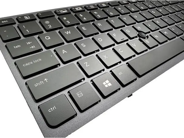 Alt view image 7 of 7 - Siakoocty Laptop Replacement US Layout with Pointer and backlightt Keyboard for HP Zbook 15 G3 G4 Zbook 17 G3 G4 Backlit Pointer US 848311-001 PK131C31A00